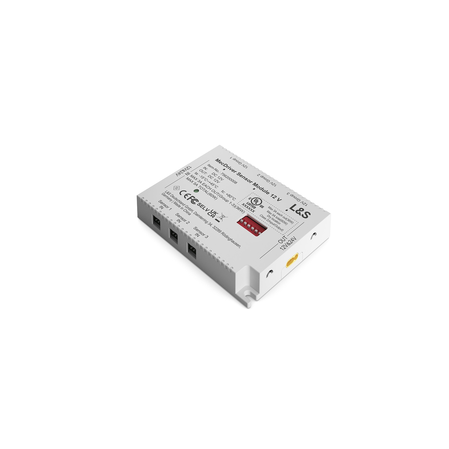 Mec Driver Module interrupteur 12V - 3 groupes 